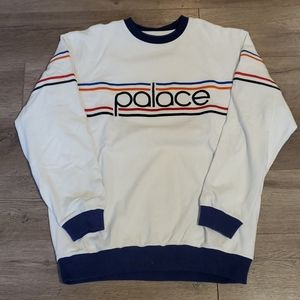 Palace multi stripe crew neck knit